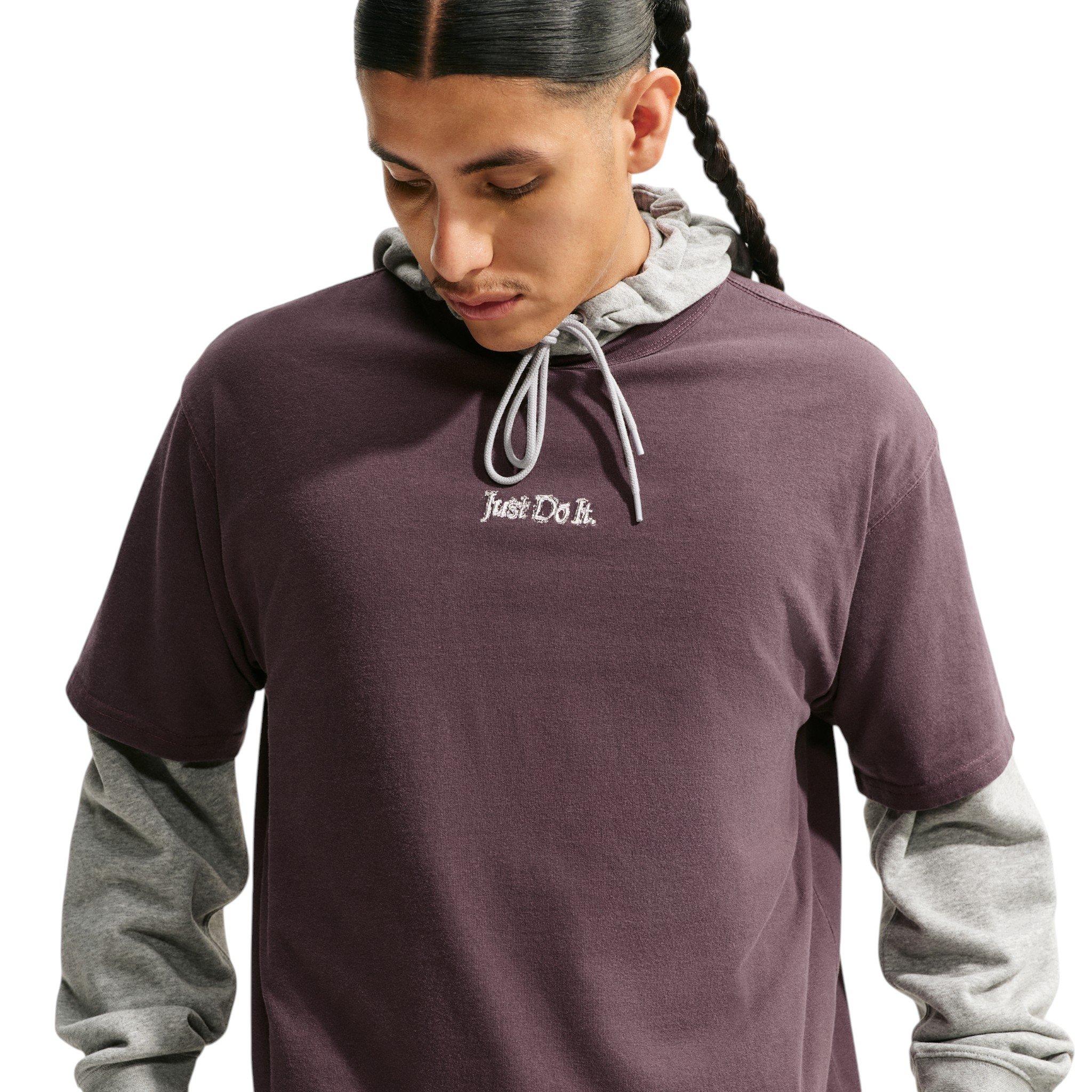 Nike Men's Sportswear Just Do It T-Shirt - TATTOO PURPLE
